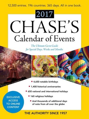 cover image of Chase's Calendar of Events 2017